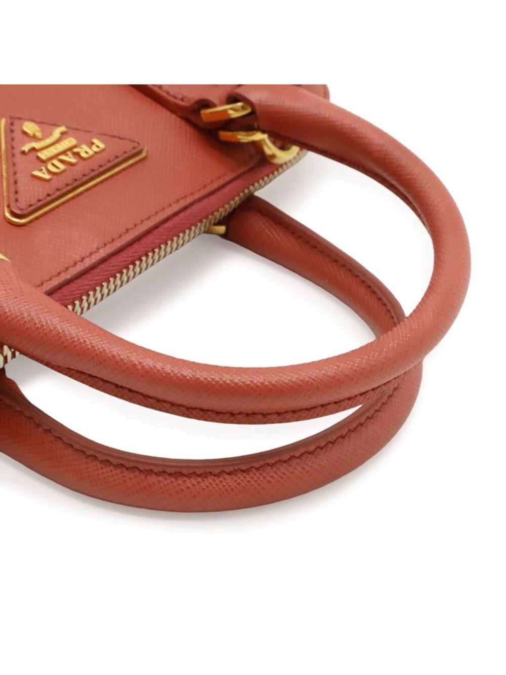 Prada Promenade Mini Bag 2-Way Crossbody Saffiano Leather Pink Gold - Picture 5 of 9